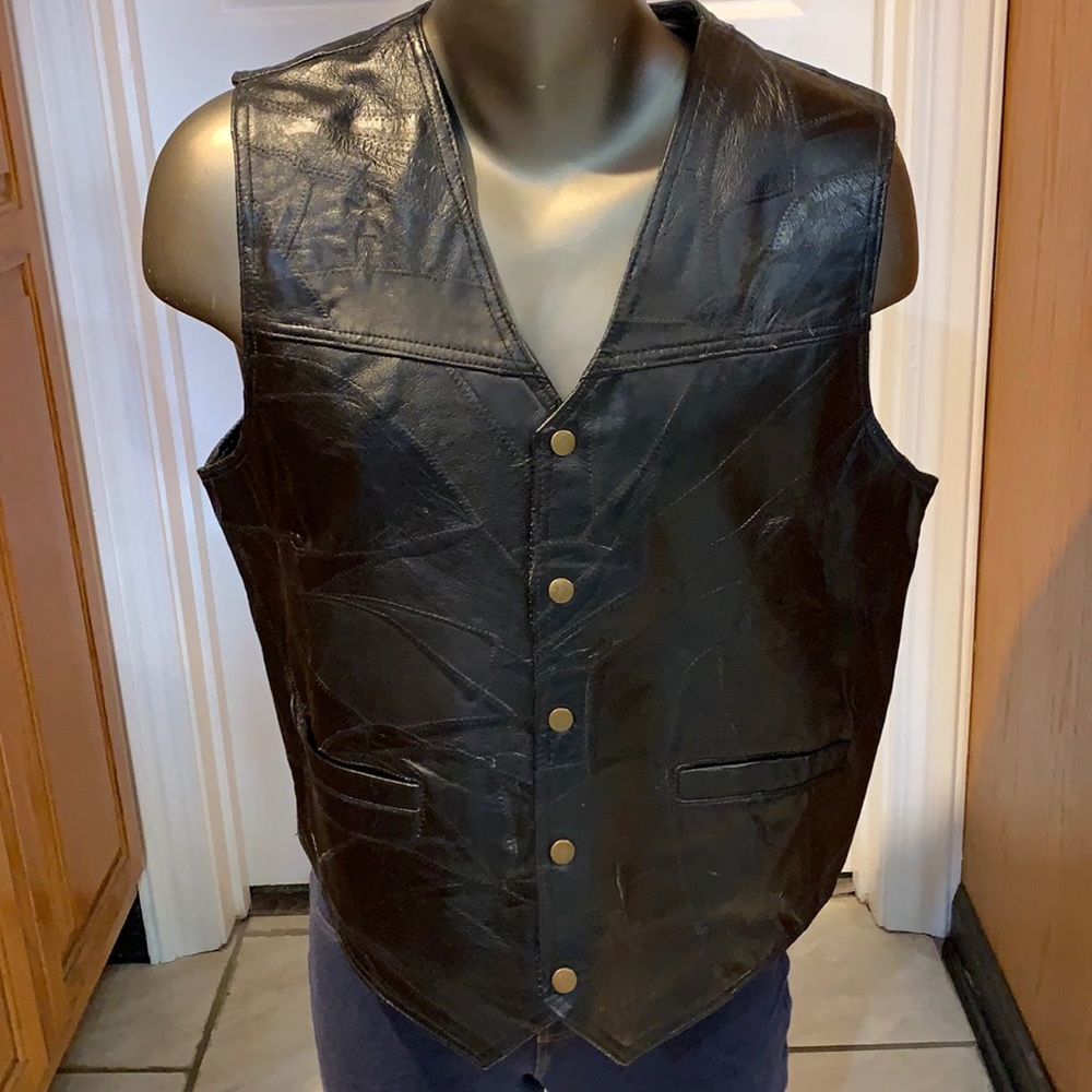 Navarre Leather Riding Vest